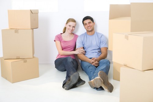 Van loading help for a local move in Raynes Park