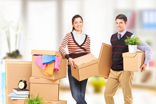 Local removals team helping with a residential move in Raynes Park