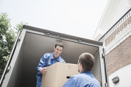 Loading furniture for a Raynes Park home removal