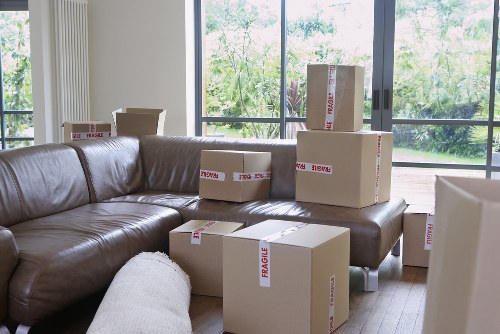 Local van loading furniture for a Raynes Park move