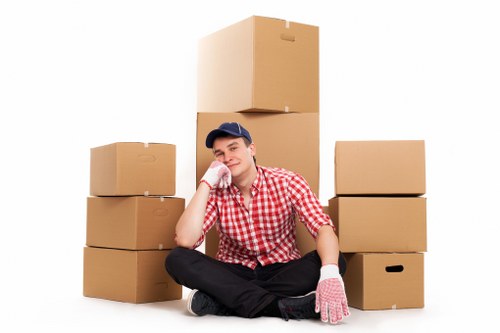 Local man and van team handling a flat move in Raynes Park